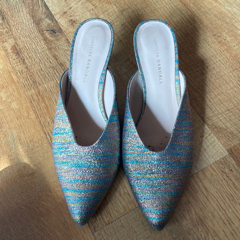 Loeffler Randall JUNO WOMENS SLIP ON KITTEN HEELS